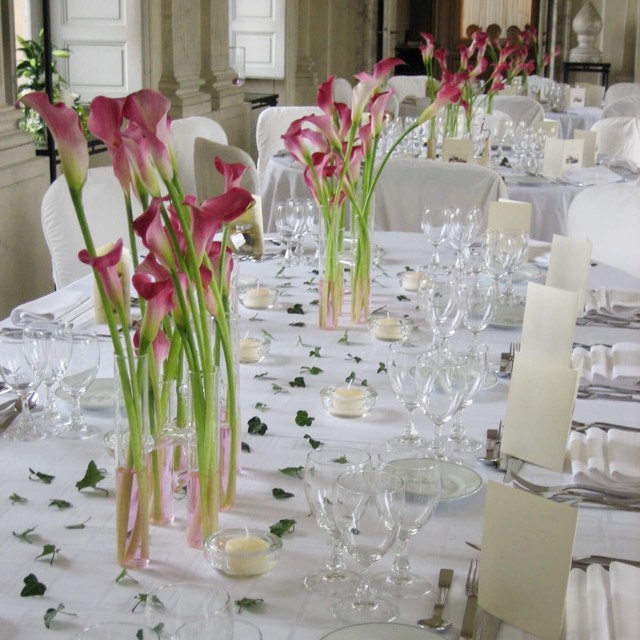 Christian Morel Fleuriste à Paris 11ème - Mariage Christian Morel Fleuriste Paris - Mariage - Table de mariée Arum