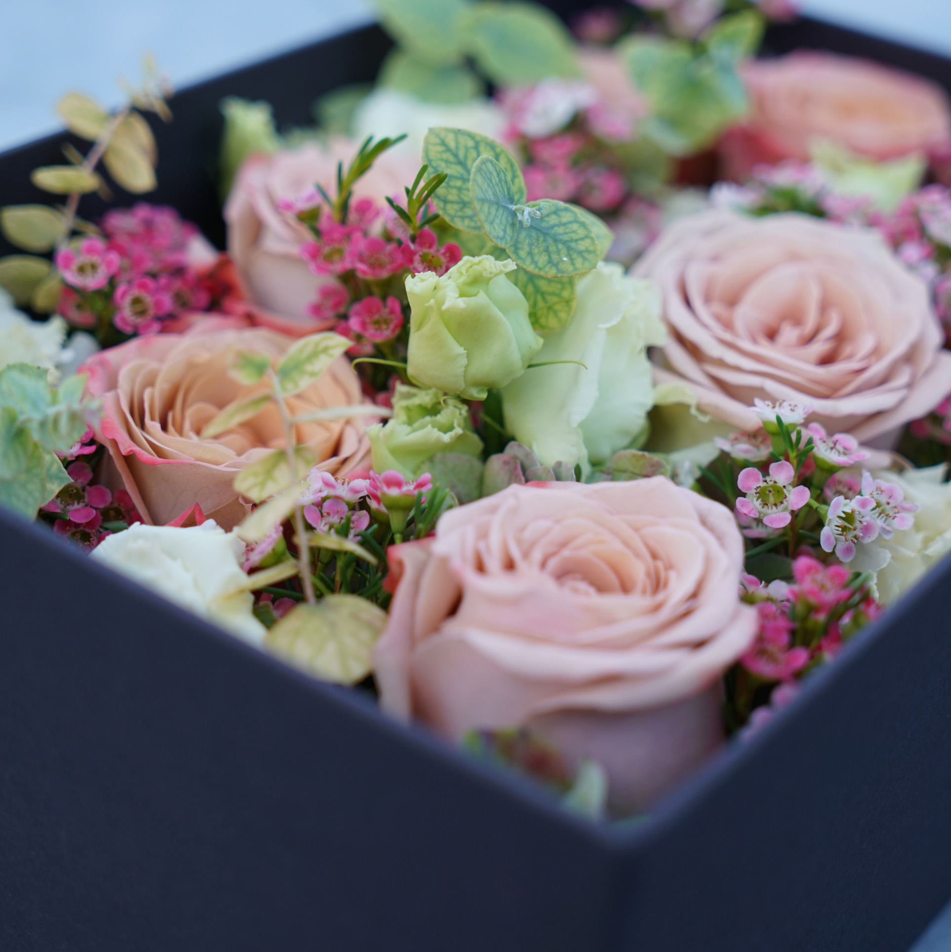 Christian Morel Fleuriste Paris - Boite à fleurs saint valentin