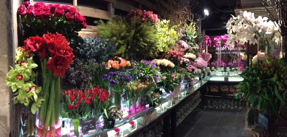 Sélection fleurs coupées boutique Christian Morel Fleuriste Paris