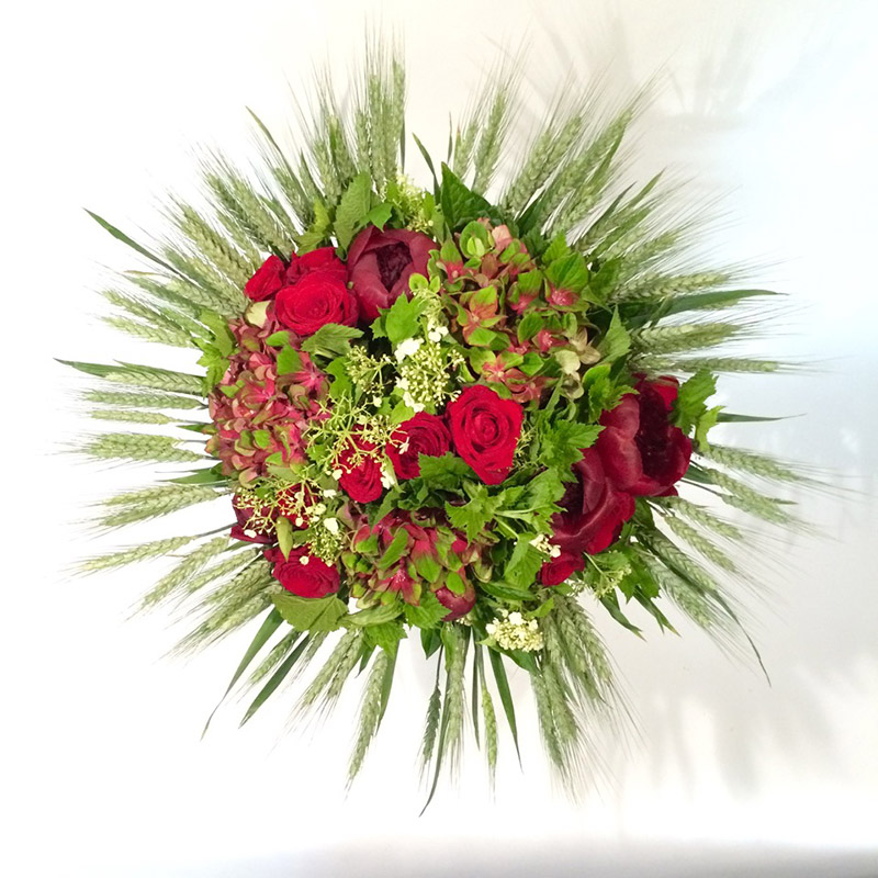 Bouquet « Rouge plaisir » par Christian Morel, fleuriste à Paris