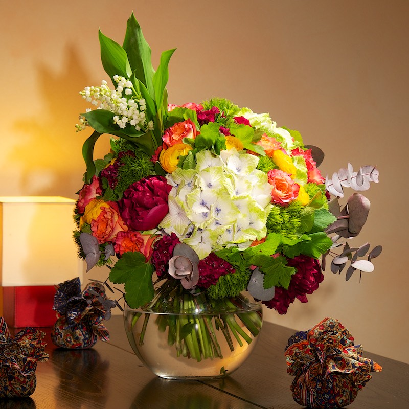 Bouquet 1er Mai « Un soleil de bonheur » par Christian Morel, fleuriste à Paris