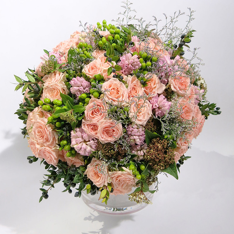 Bouquet Création florale "Irresistible" par Christian Morel - Fleuriste Paris ©