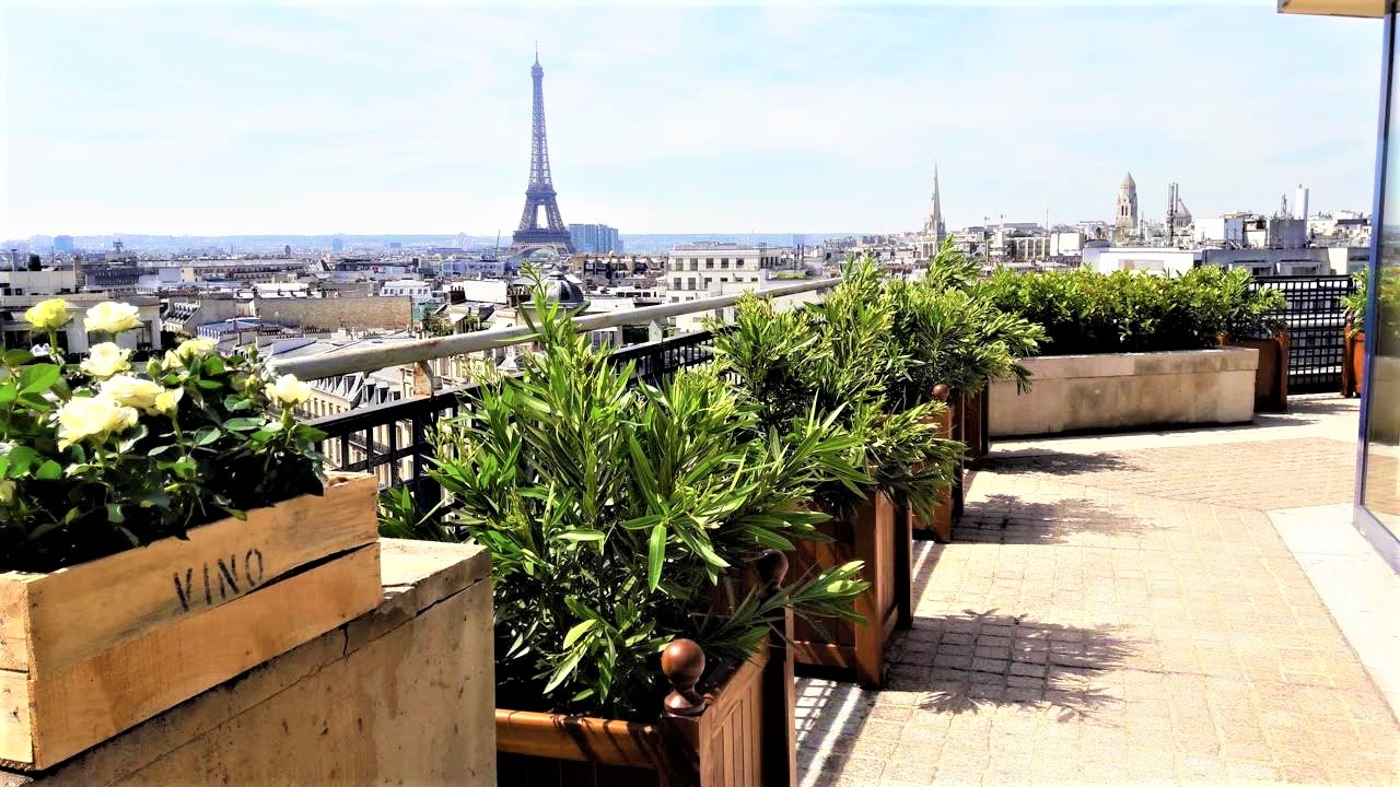UN ROOFTOP SUR LES CHAMPS ELYSEES Fleuriste créatif à Paris 11